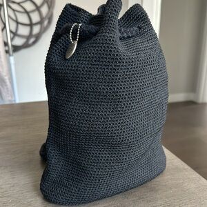 The Sak Crochet Backpack - Black